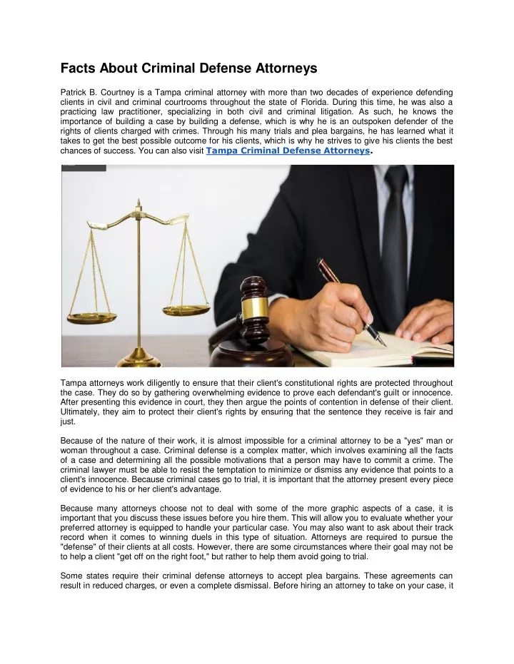 facts about criminal defense attorneys patrick