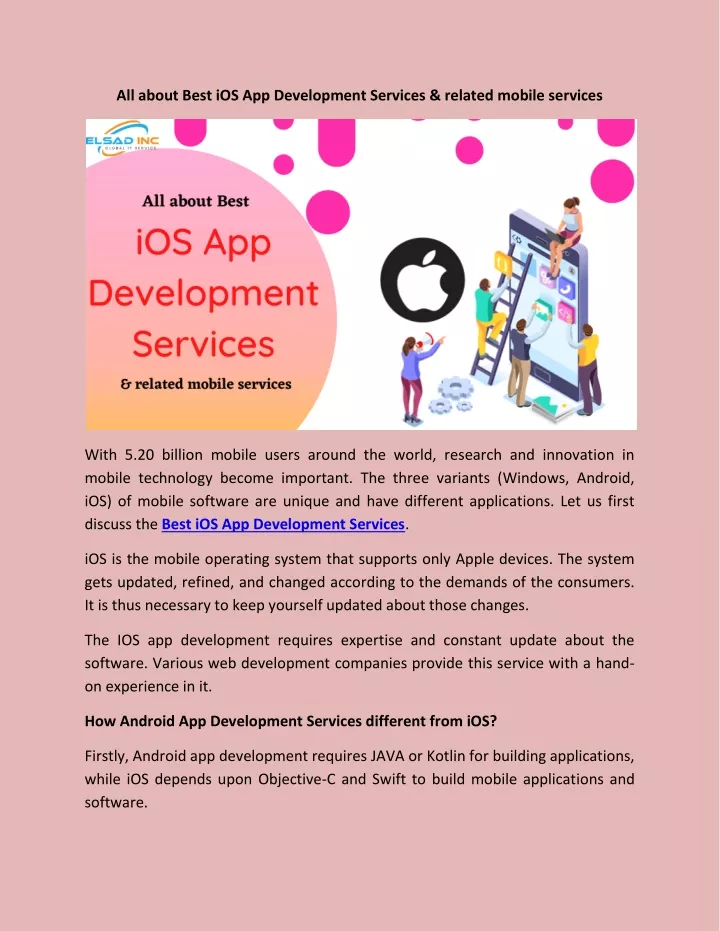 all about best ios app development services