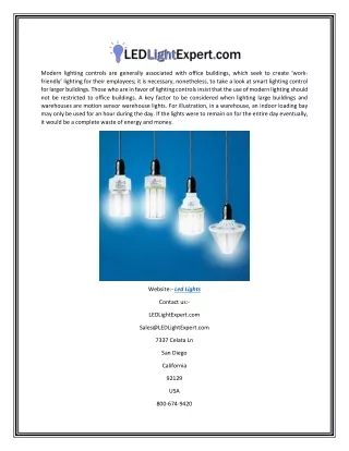 modern lighting controls are generally associated