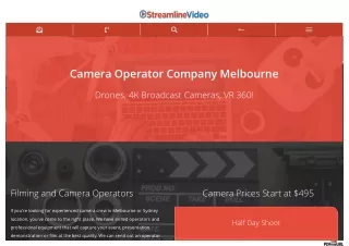 Camera Operator Melbourne | Camera Operator Company Melbourne