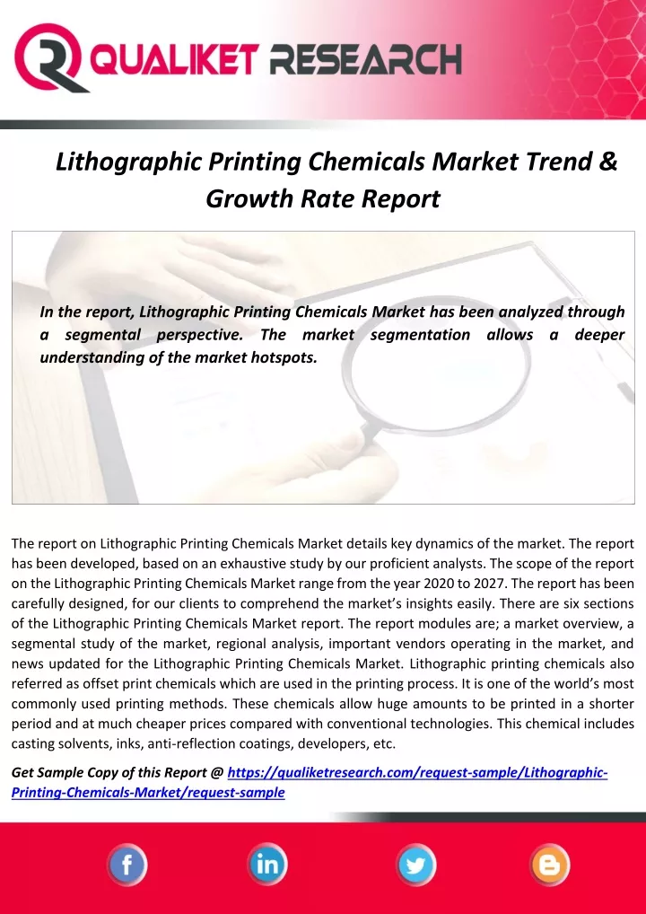 lithographic printing chemicals market trend