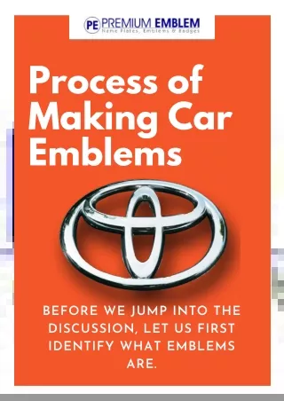 process of making car emblems