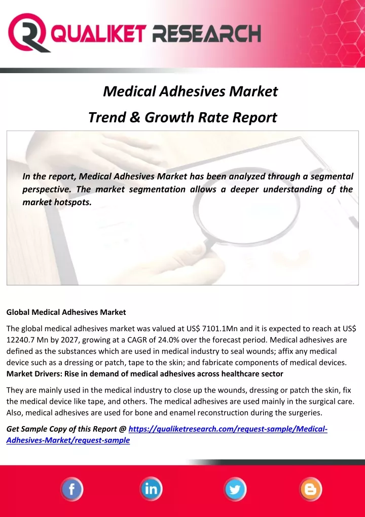 medical adhesives market