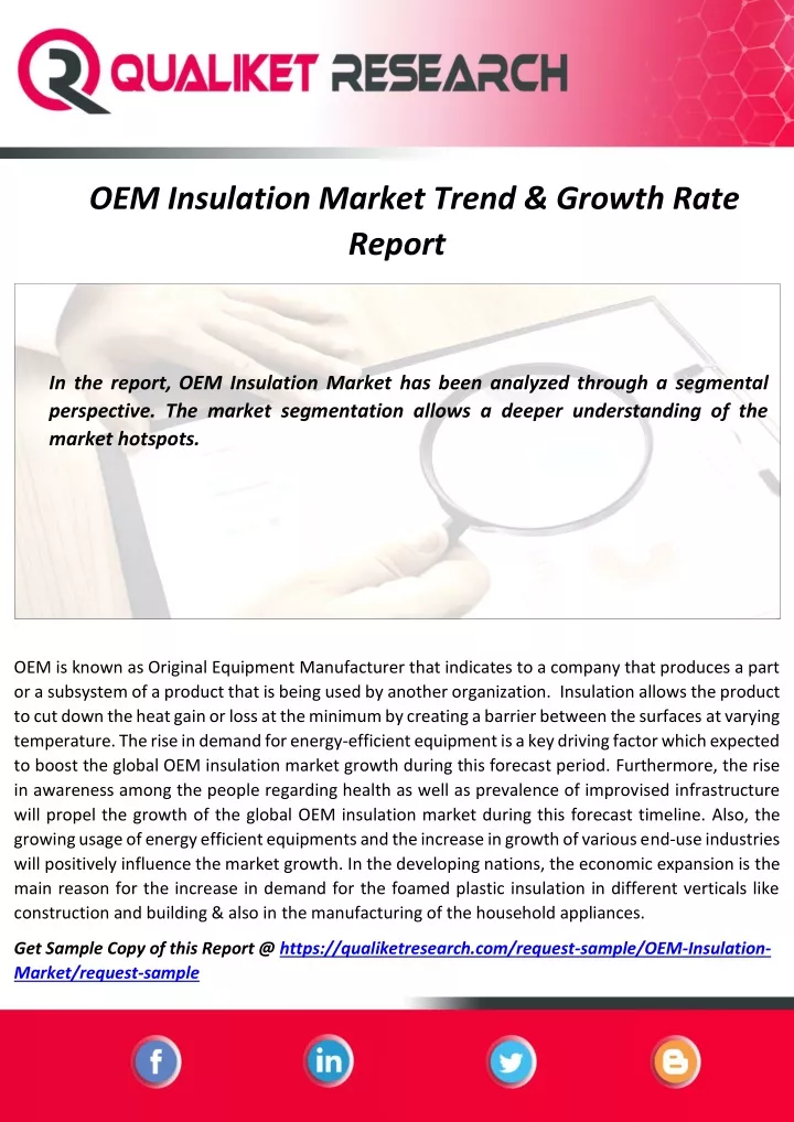 oem insulation market trend growth rate report
