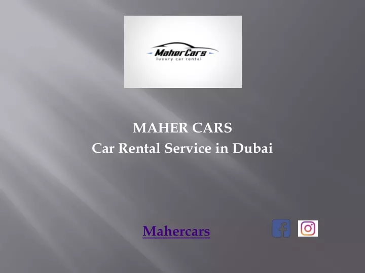 maher cars car r ental service in dubai