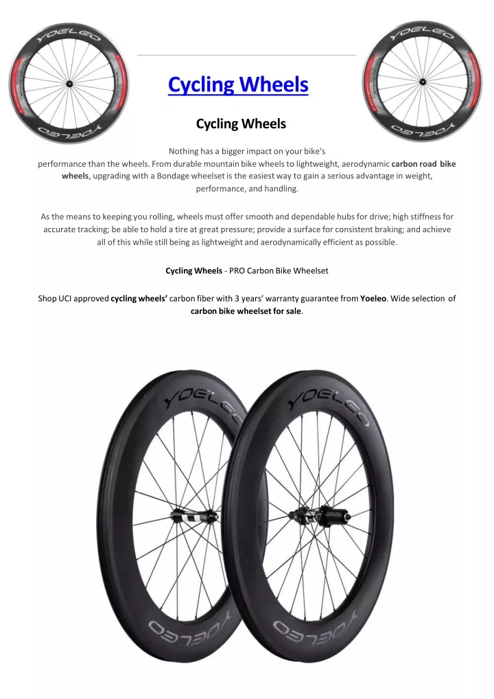 cycling wheels