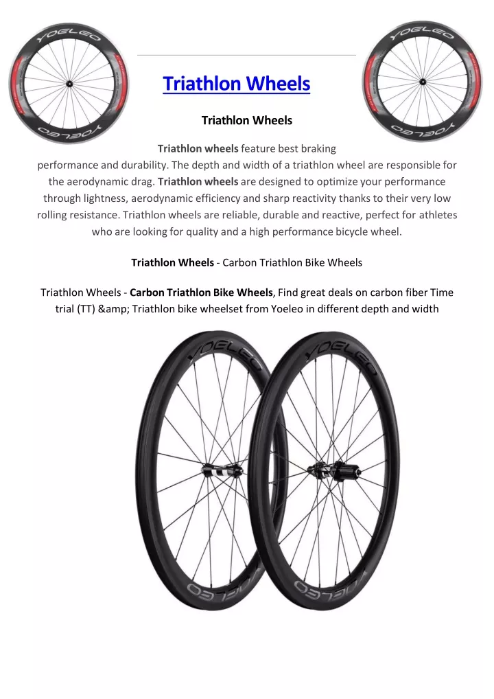 triathlon wheels