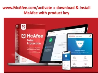 www.McAfee.com/activate » download & install McAfee with product key