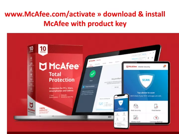 www mcafee com activate download install mcafee with product key
