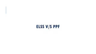 ELSS V/S PPF