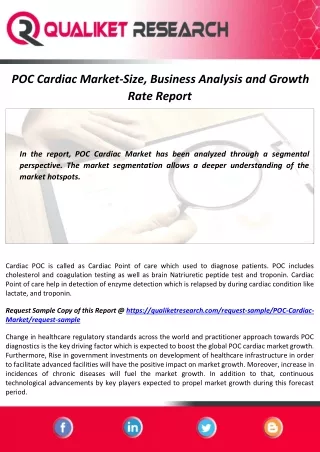 poc cardiac market size business analysis