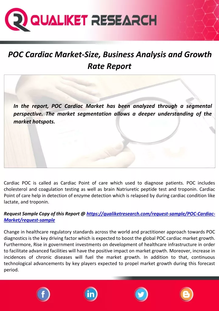 poc cardiac market size business analysis