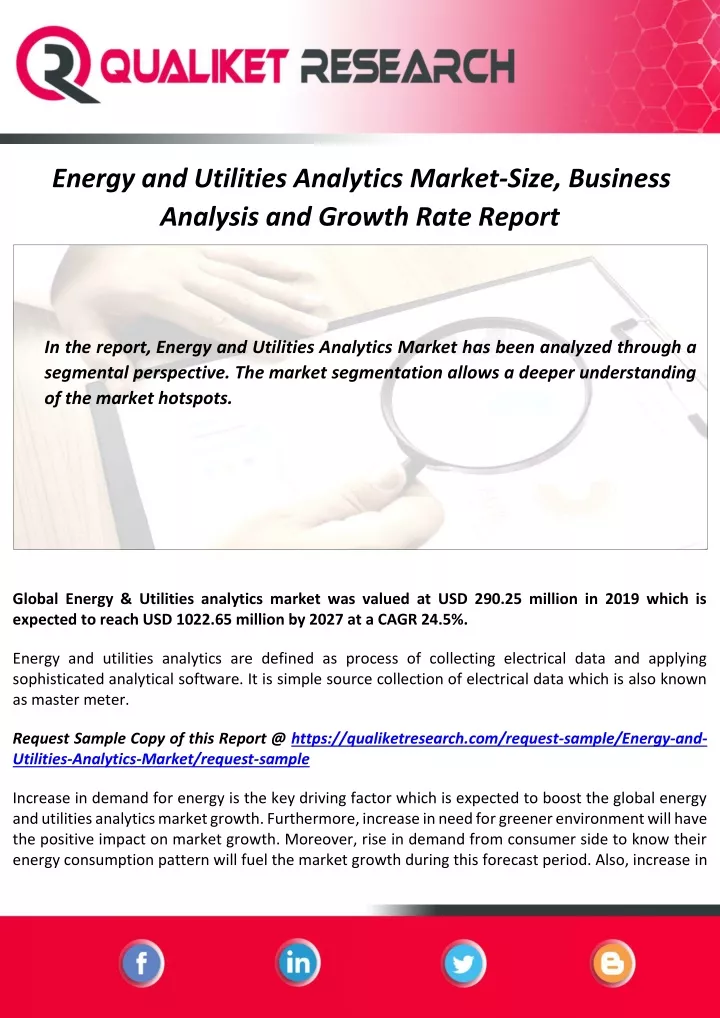 energy and utilities analytics market size
