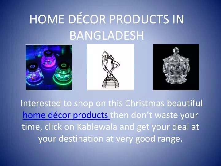 home d cor products in bangladesh
