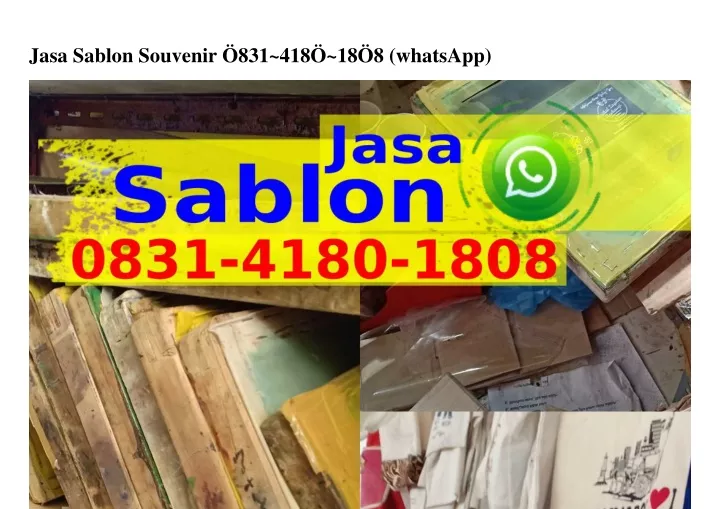 jasa sablon souvenir 831 418 18 8 whatsapp