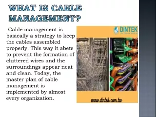 what is cable management