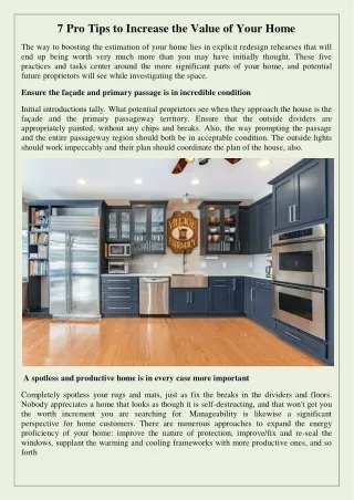 7 pro tips to increase the value of your home