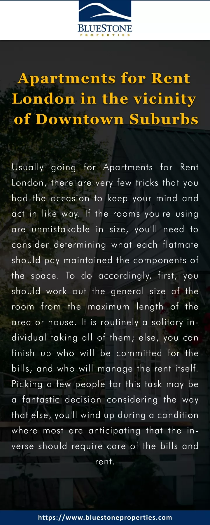 apartments for rent london in the vicinity