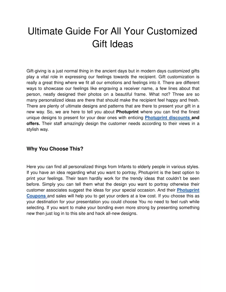 ultimate guide for all your customized gift ideas