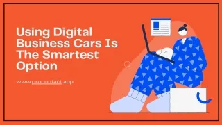 using digital business cars is the smartest option