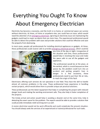 everything you ought to know about emergency