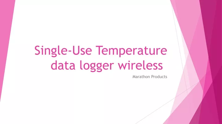 single use temperature data logger wireless