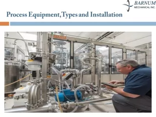 process equipment types and installation