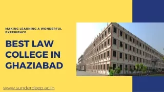 BA LLB Colleges In Ghaziabad | Law college In Ghaziabad | Sunderdeep Group of Institutions