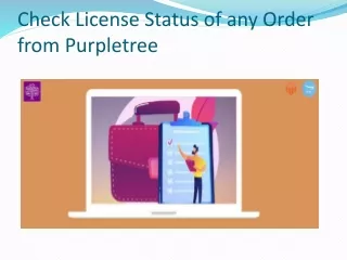 check license status of any order from purpletree