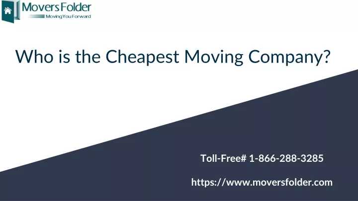 who is the cheapest moving company