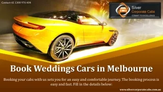 Wedding Car Hire Melbourne