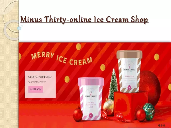 minus thirty minus thirty online ice cream shop