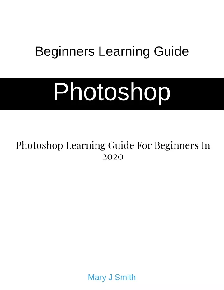 beginners learning guide