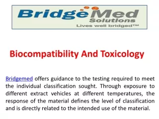 biocompatibility and toxicology