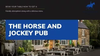 Perfect Horse & Jockey Pub- Manton