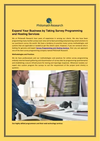 expand your business by taking survey programming