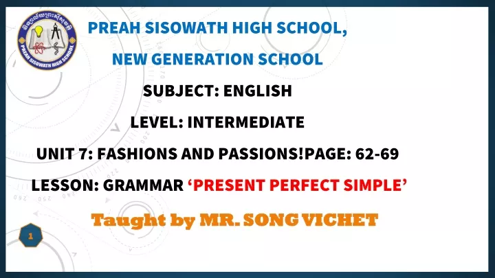 preah sisowath high school new generation school
