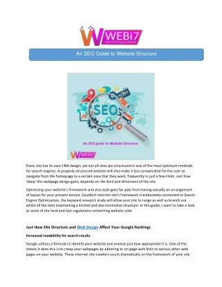 an seo guide to website structure