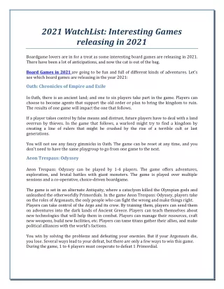 2021 watchlist interesting games releasing in 2021