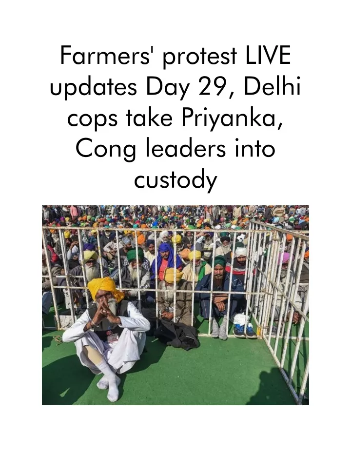 farmers protest live updates day 29 delhi cops