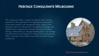 Heritage Consultants Victoria