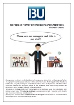Workplace Humor on Managers and Employees - slide 1