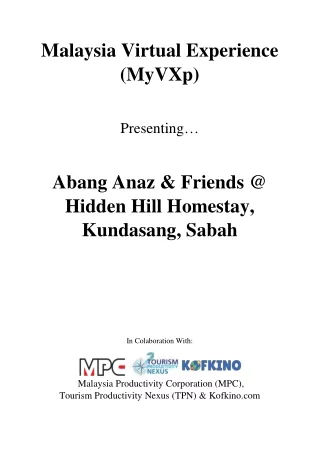 Malaysia Virtual Experience (MyVXp)