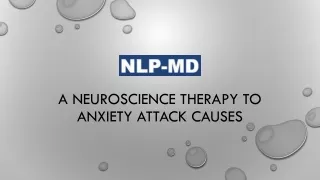 A neuroscience therapy to anxiety attack causes