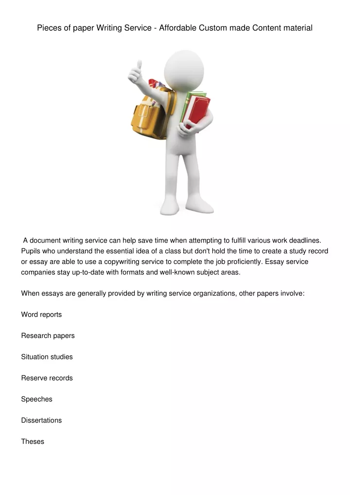 pieces of paper writing service affordable custom