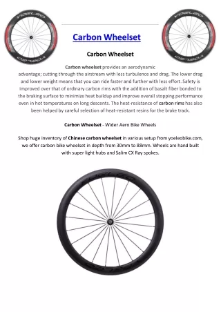Carbon Wheelset