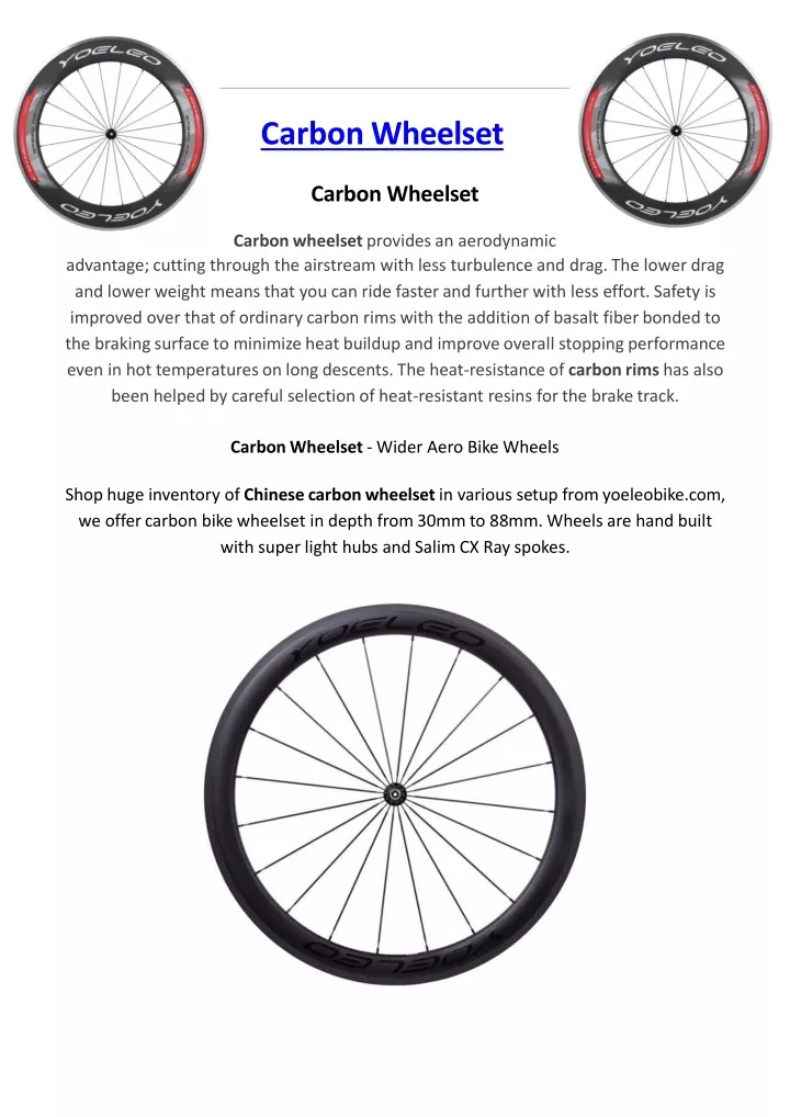 carbon wheelset