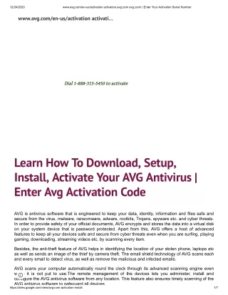How to Activate AVG Antivirus ? | AVG.com/Activate
