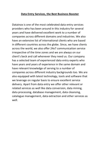 data entry services the best business booster