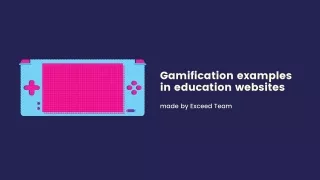 Gamification in education websites